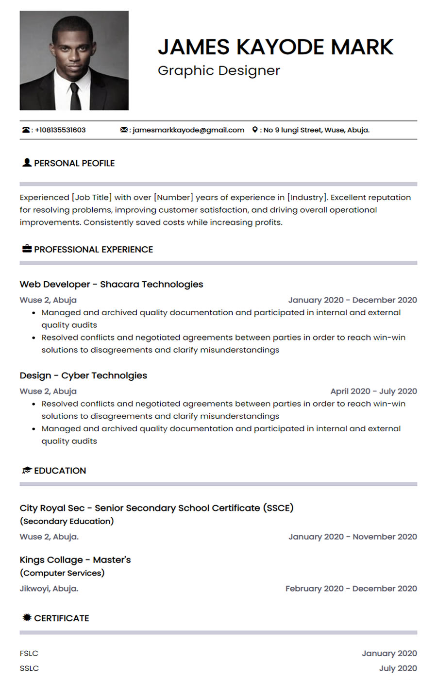 my cv maker my cv maker
