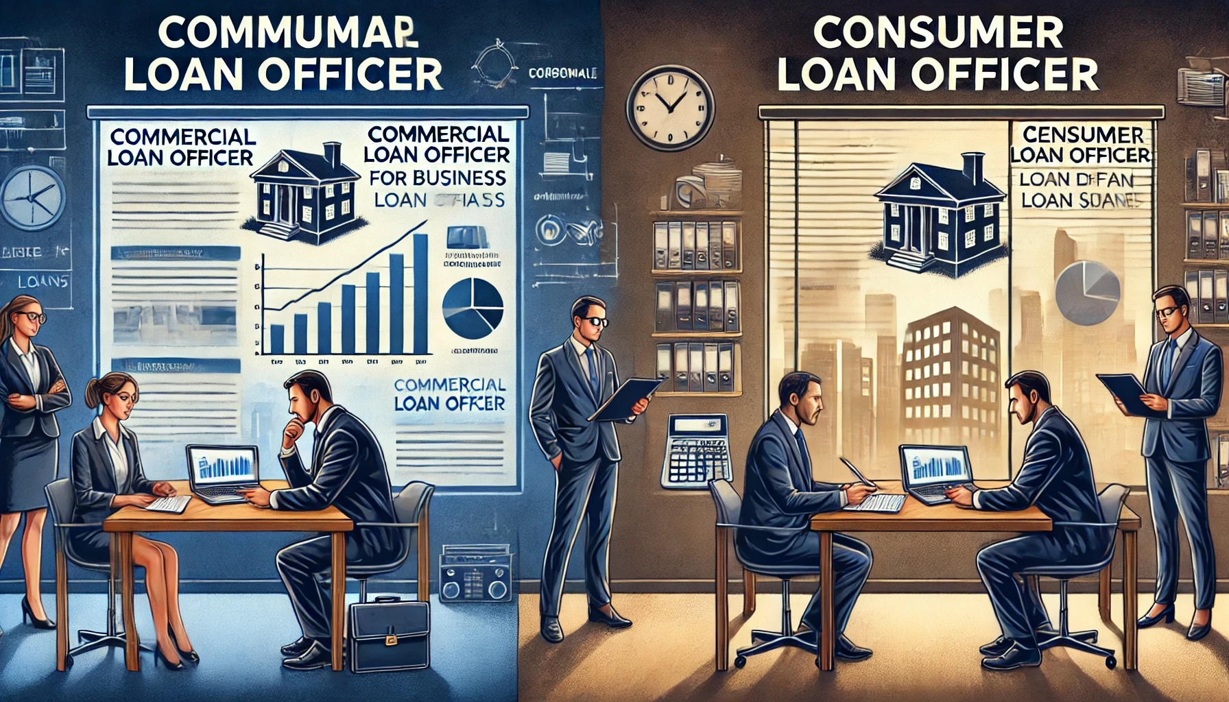 Commercial Loan Officers vs. Consumer Loan Officers: Career Differences