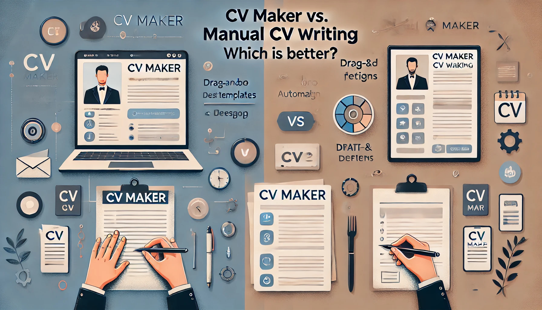 CV Maker vs. Manual CV Writing: Which Is Better?