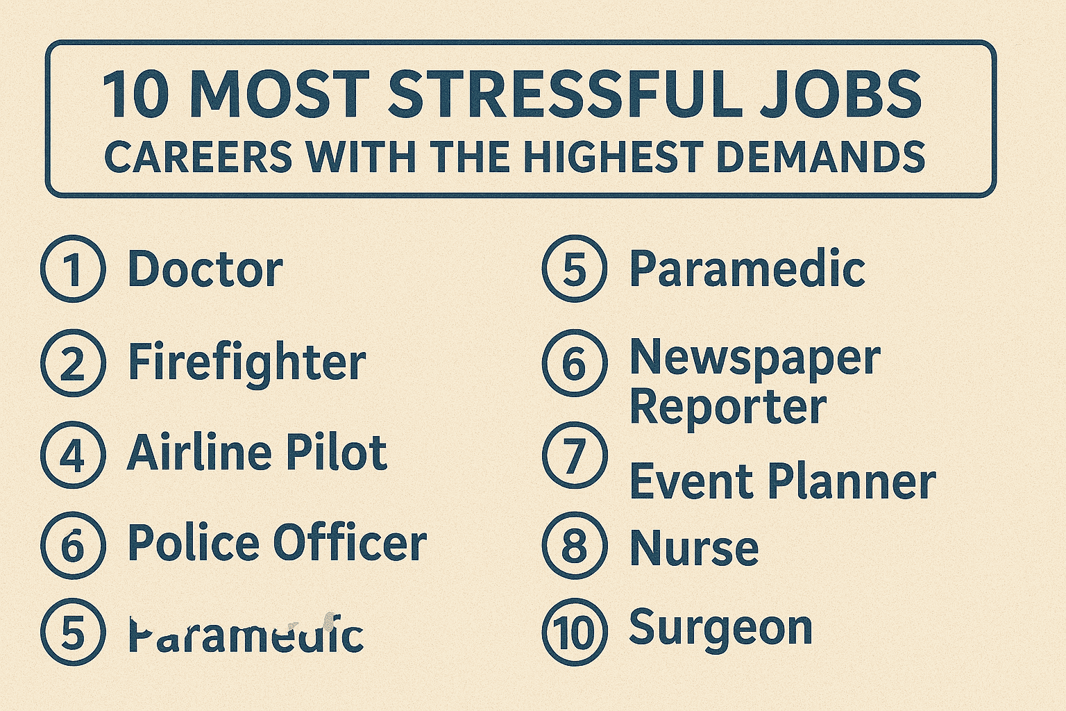 10 Most Stressful Jobs: Careers with the Highest Demands