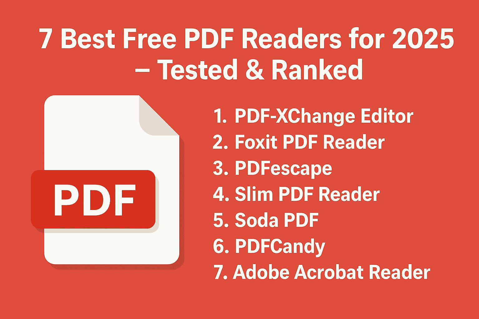 7 Best Free PDF Readers for 2025 – Tested & Ranked