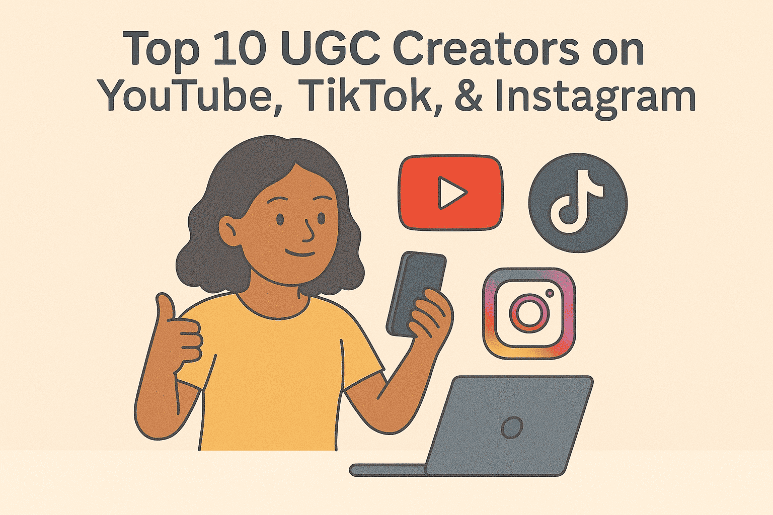 Top 10 UGC Creators on YouTube, TikTok, & Instagram