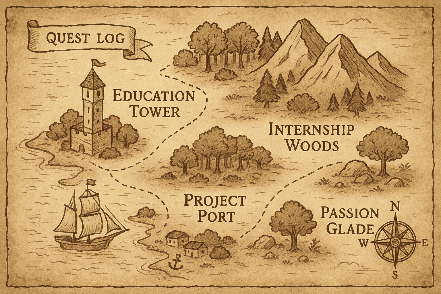 Creating a Resume That Feels Like a Ghibli Adventure Map