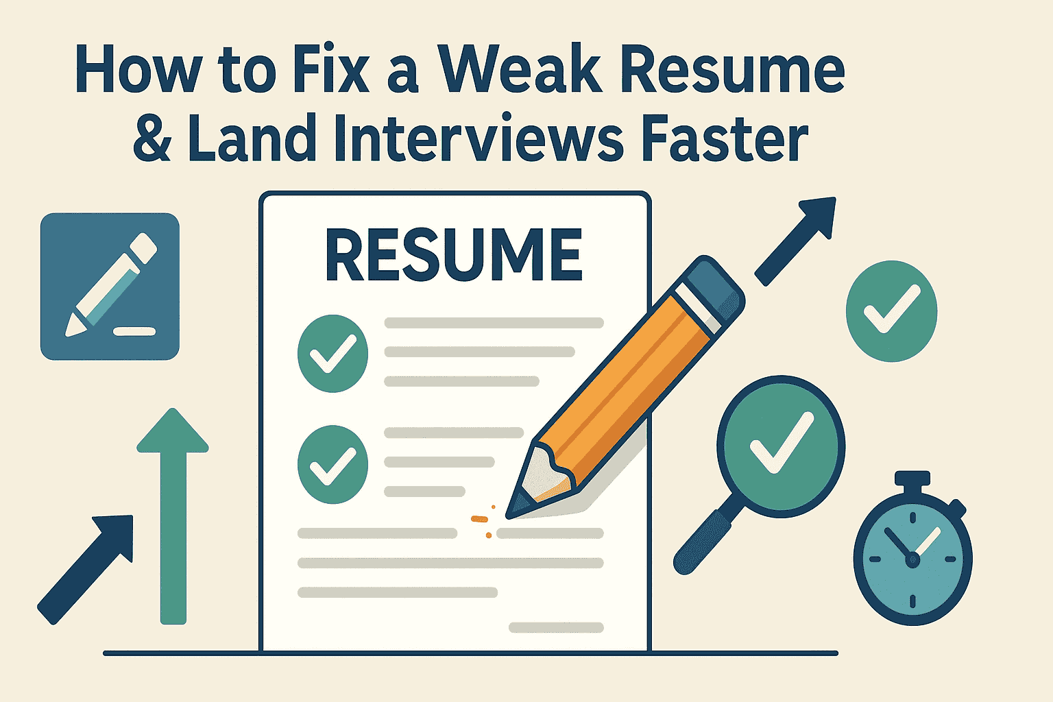 How to Fix a Weak Resume & Land Interviews Faster