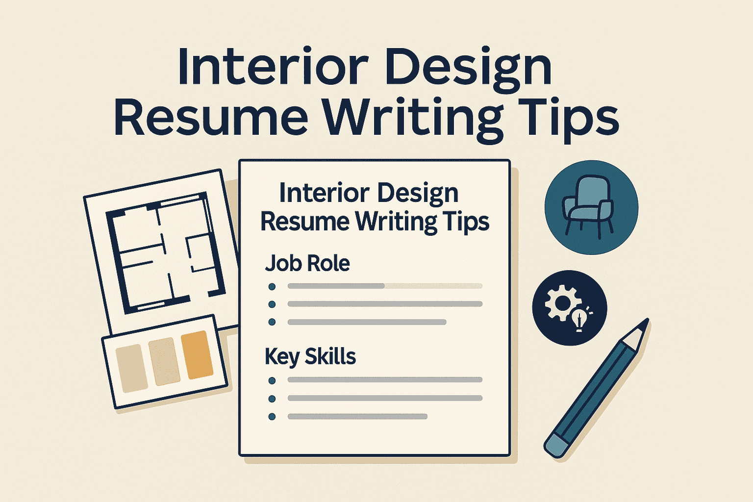 Interior Design Resume Writing Tips with Job Role and Key Skills