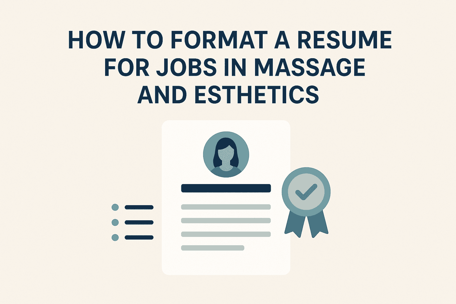 How to Format a Resume for Massage Therapy and Esthetics Jobs