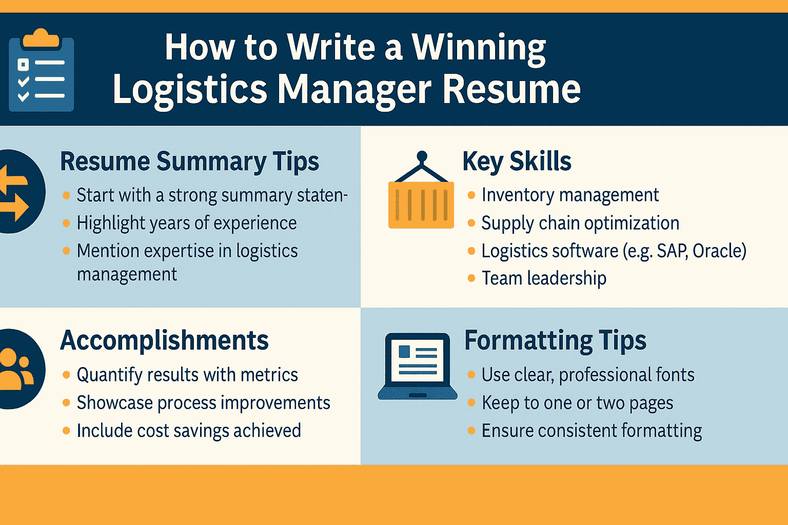 How to Write a Winning Logistics Manager Resume