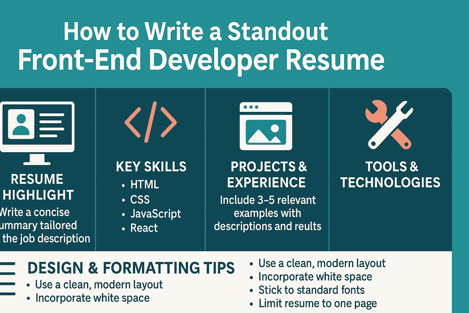 How to Write a Standout Front-End Developer Resume