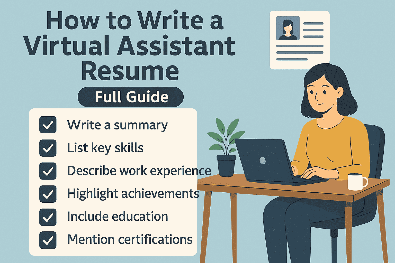 How to Write a Virtual Assistant Resume  Full Guide