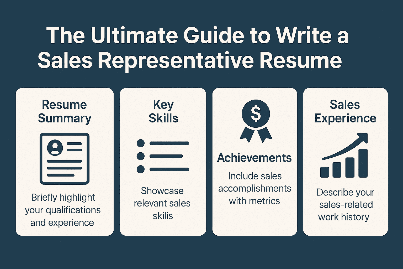 The Ultimate Guide to Write a Sales Representative Resume