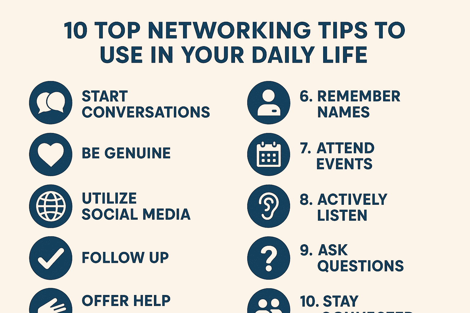 10 Top Networking Tips to Use in Your Daily Life