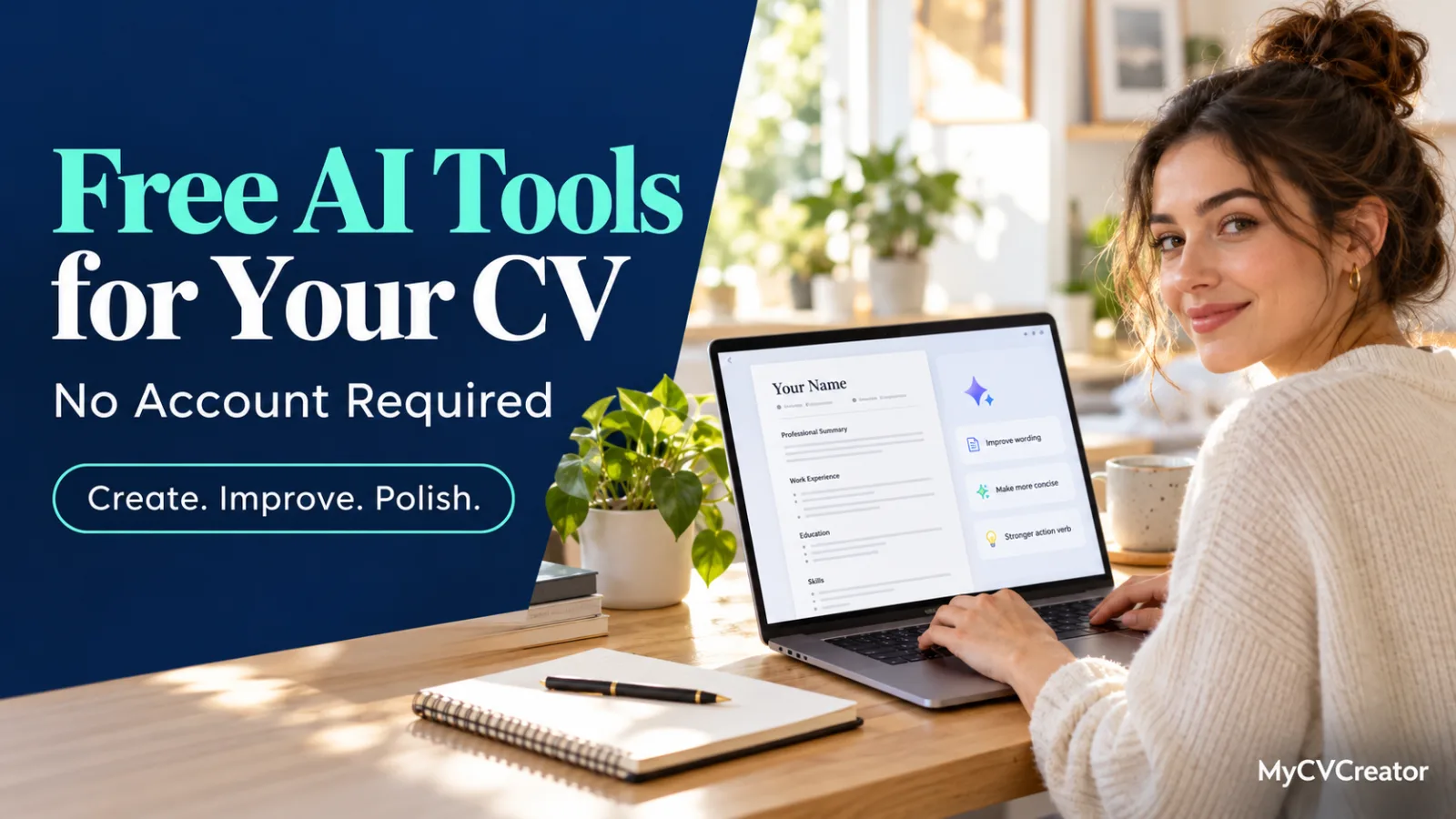 Free AI tools for your CV without making an account: my 2026 grades