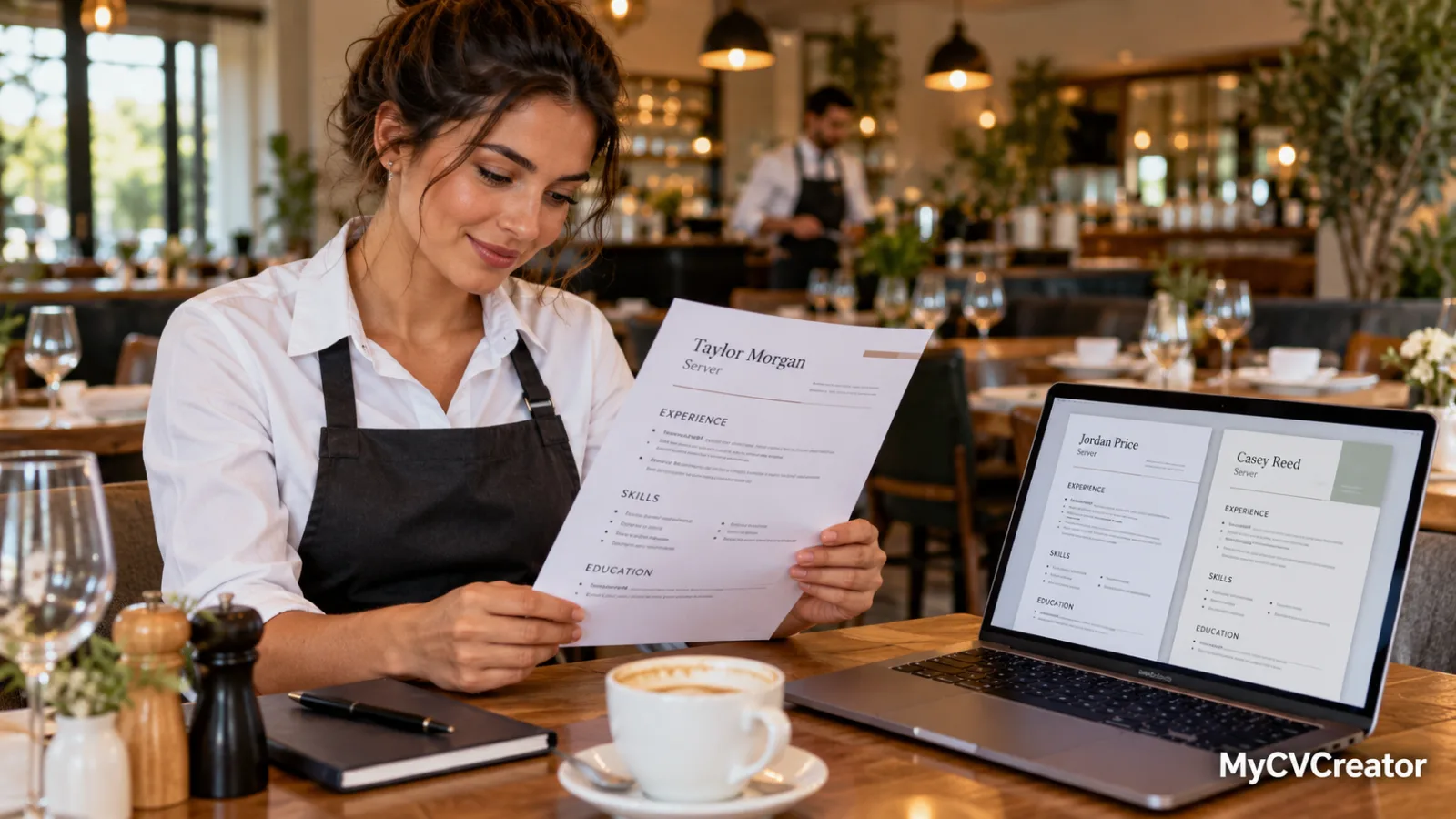 Server Resume Examples and Templates: 6 Sections, Skills, and 3 Samples