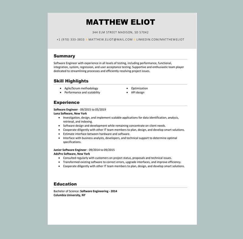 Mani Resume Template
