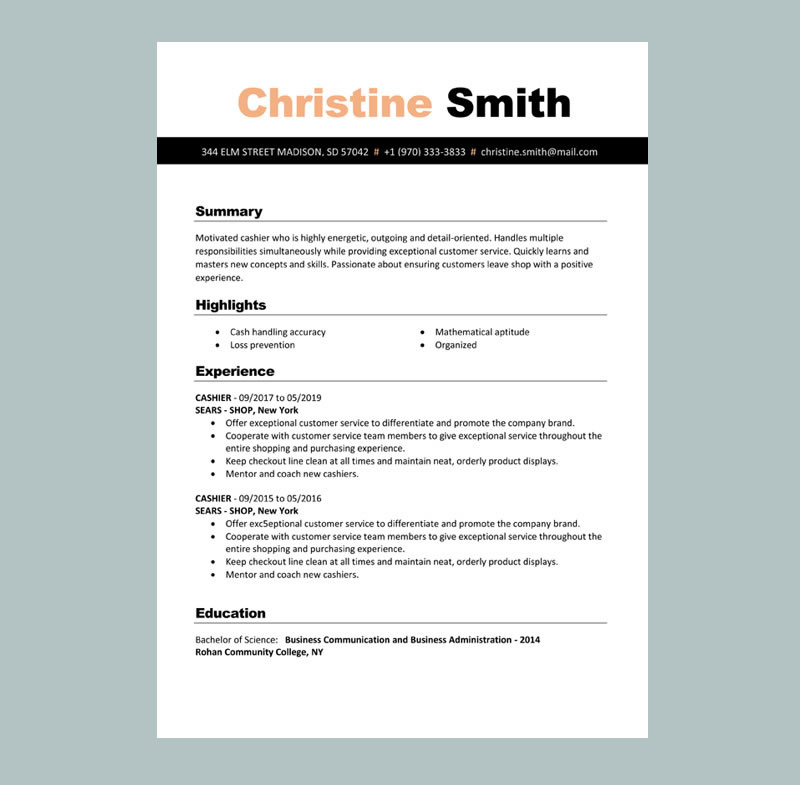 Freelance Resume Template