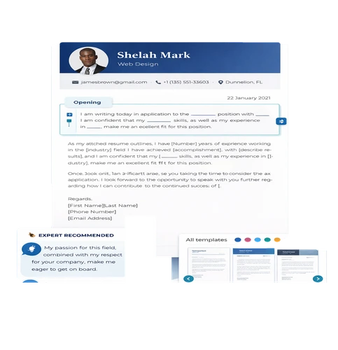 AI cover letter generator preview